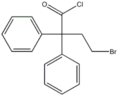 Benzeneacetyl chloride, a-(2-bromoethyl)-a-phenyl- Structure