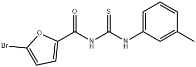 5-bromo-N-{[(3-methylphenyl)amino]carbonothioyl}-2-furamide Structure