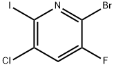 2-Bromo-5-chloro-3-fluoro-6-iodo-pyridine Structure