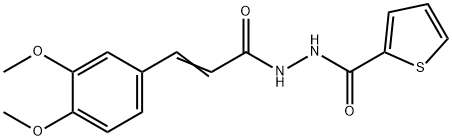 N'-[3-(3,4-dimethoxyphenyl)acryloyl]-2-thiophenecarbohydrazide Structure