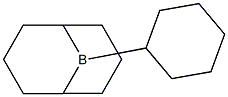 9-Borabicyclo[3.3.1]nonane, 9-cyclohexyl- 구조식 이미지