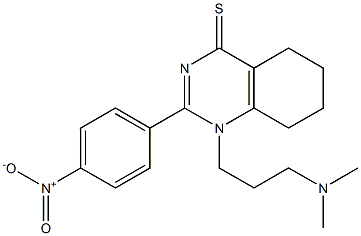 1-(3-(dimethylamino)propyl)-2-(4-nitrophenyl)-5,6,7,8-tetrahydroquinazoline-4(1H)-thione Structure