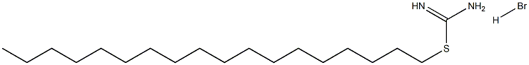 Carbamimidothioicacid, octadecyl ester, monohydrobromide (9CI) 구조식 이미지