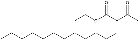 Tetradecanoic acid,2-acetyl-, ethyl ester 구조식 이미지