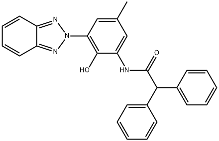 N-[3-(2H-benzotriazol-2-yl)-2-hydroxy-5-methylphenyl]-2,2-diphenylacetamide Structure