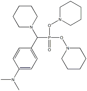 4-[(dipiperidin-1-ylphosphoryl)(piperidin-1-yl)methyl]-N,N-dimethylaniline Structure