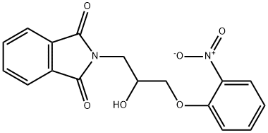 2-(3-(2-nitrophenoxy)-2-hydroxypropyl)isoindoline-1,3-dione Structure