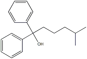 Benzenemethanol, a-(4-methylpentyl)-a-phenyl- (9CI) 구조식 이미지