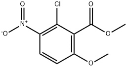 Methyl 2-Chloro-6-Methoxy-3-Nitrobenzoate 구조식 이미지