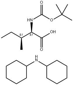 N-Boc-D-allo-isoleucine dicyclohexylammonium salt Structure