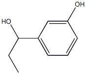 Benzenemethanol, a-ethyl-3-hydroxy- Structure