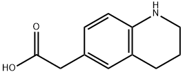 6-Quinolineacetic acid, 1,2,3,4-tetrahydro- 구조식 이미지