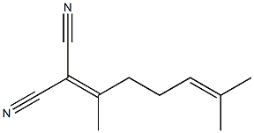2-(6-methylhept-5-en-2-ylidene)propanedinitrile 구조식 이미지
