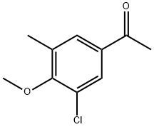 1-(3-Chloro-4-methoxy-5-methyl-phenyl)-ethanone Structure