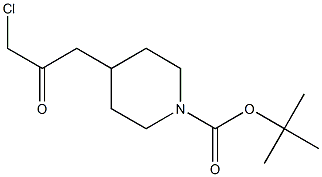 tert-butyl 4-(3-chloro-2-oxopropyl)piperidine-1-carboxylate 구조식 이미지