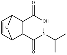 2-(propan-2-ylcarbamoyl)-7-oxabicyclo[2.2.1]hept-5-ene-3-carboxylic acid 구조식 이미지