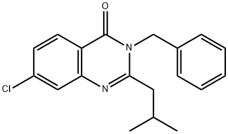 3-benzyl-7-chloro-2-isobutylquinazolin-4(3H)-one Structure