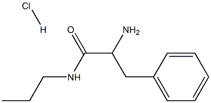 a-Amino-N-propylbenzenepropanamide HCl 구조식 이미지