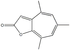 2H-Cyclohepta[b]furan-2-one,4,6,8-trimethyl- 구조식 이미지