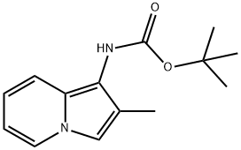 tert-butyl N-(2-methylindolizin-1-yl)carbamate Structure