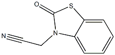 2-(2-oxobenzothiazol-3-yl)acetonitrile 구조식 이미지