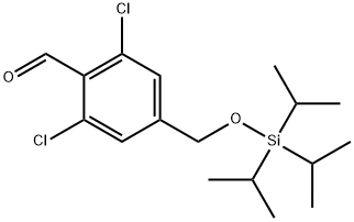 Benzaldehyde, 2,6-dichloro-4-[[[tris(1-methylethyl)silyl]oxy]methyl]- 구조식 이미지
