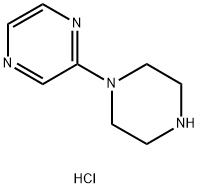 Pyrazine, 1-piperazinyl-, monohydrochloride Structure