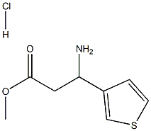 Methyl 3-amino-3-(thiophen-3-yl)propanoate HCl Structure