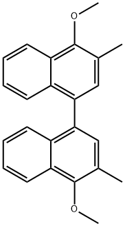 4,4'-Dimethoxy-3,3'-dimethyl-[1,1']binaphthyl 구조식 이미지