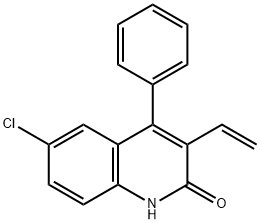 6-chloro-4-phenyl-3-vinylquinolin-2(1H)-one Structure