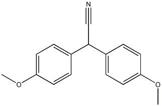 Benzeneacetonitrile,4-methoxy-a-(4-methoxyphenyl)- 구조식 이미지