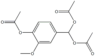 Methanediol,1-[4-(acetyloxy)-3-methoxyphenyl]-, 1,1-diacetate 구조식 이미지