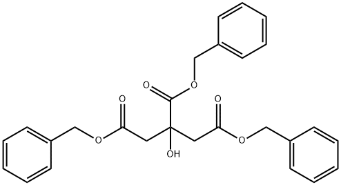 1,2,3-Propanetricarboxylicacid, 2-hydroxy-, 1,2,3-tris(phenylmethyl) ester 구조식 이미지