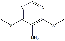 5-Pyrimidinamine,4,6-bis(methylthio)- Structure