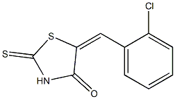 4-Thiazolidinone,5-[(2-chlorophenyl)methylene]-2-thioxo- 구조식 이미지