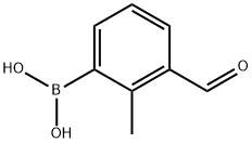3-Formyl-2-methylphenylboronic acid Structure