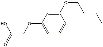 Acetic acid,2-(3-butoxyphenoxy)- Structure