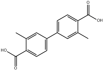3,3'-dimethyl-4,4'-biphenyldicarboxylic acid Structure