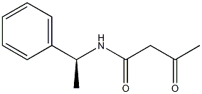 Butanamide, 3-oxo-N-(1-phenylethyl)-, (S)- Structure