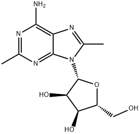2,8-Dimethyladenosine 구조식 이미지