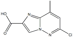 Imidazo[1,2-b]pyridazine-2-carboxylicacid, 6-chloro-8-methyl- Structure