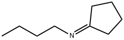 1-Butanamine, N-cyclopentylidene- Structure