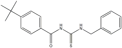 N-[(benzylamino)carbonothioyl]-4-tert-butylbenzamide 구조식 이미지