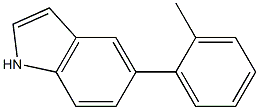 1H-Indole, 5-(2-methylphenyl)- Structure