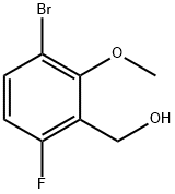 3-Bromo-6-fluoro-2-methoxybenzenemethanol Structure