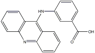 Benzoic acid,3-(9-acridinylamino)- Structure