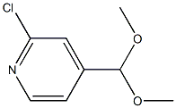 Pyridine, 2-chloro-4-(dimethoxymethyl)- 구조식 이미지