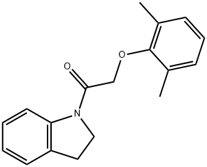 1-[(2,6-dimethylphenoxy)acetyl]indoline Structure