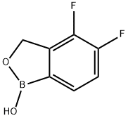 2,1-Benzoxaborole, 4,5-difluoro-1,3-dihydro-1-hydroxy- Structure
