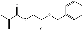 2-Propenoic acid, 2-methyl-, 2-oxo-2-(phenylmethoxy)ethyl ester Structure